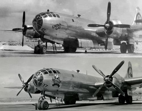 Enola Gay and Bockscar