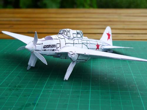 The prototype with added panel lines