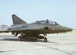 A Danish Draken wit heavily weathered paint