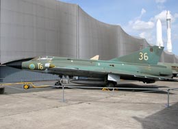 Draken of F16, displayed at Le Bourget