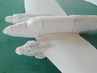 many small fuselage parts