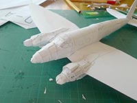 many small fuselage parts