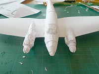 many small fuselage parts