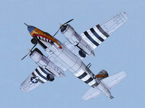 The Stahlhart papercraft F11F Tiger Blue angels longnose version