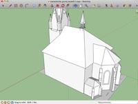 a church in a 3D-program