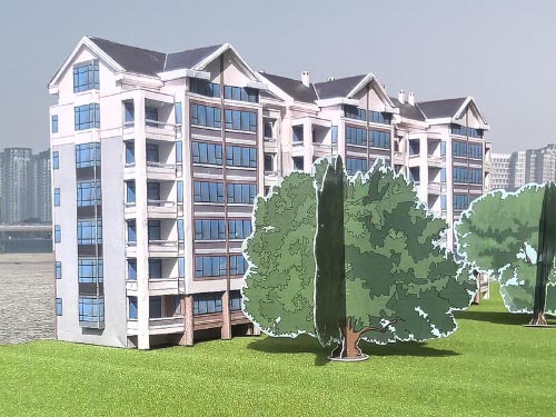 The Stahlhart papercraft Tibetan myrtle-pavillions