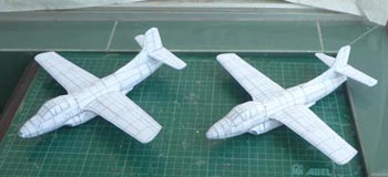 two plane models side-by-side