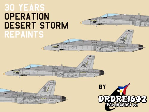 30 years Operation desert storm F/A-18 Hornet repaints